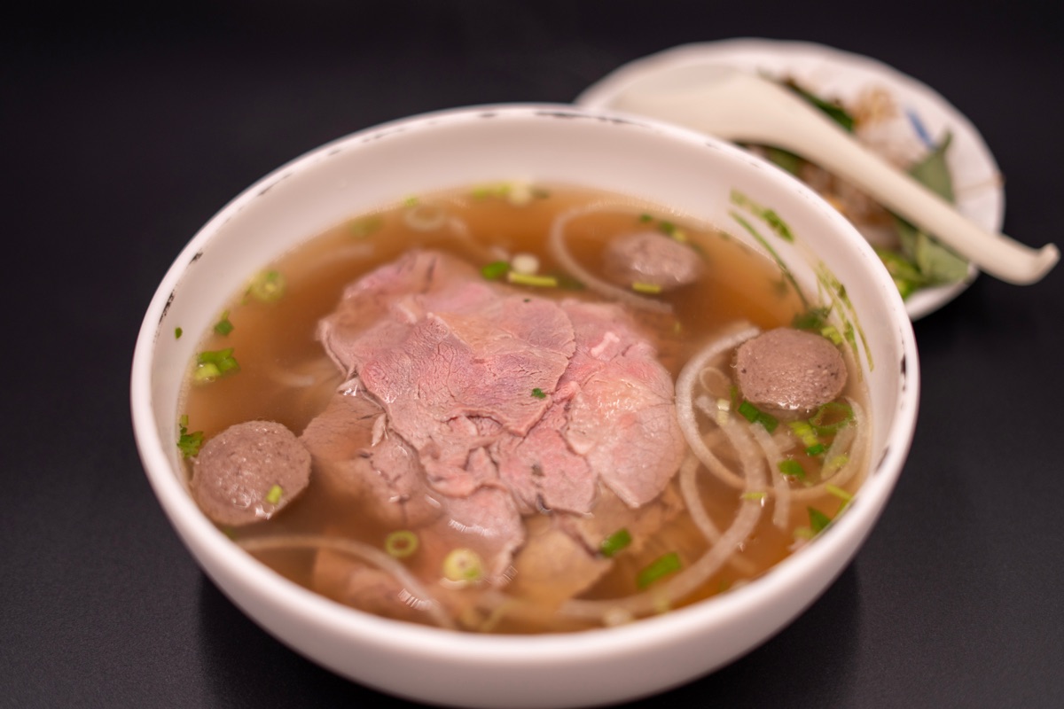 Pho noodle soup at Vietnamese Cuisine in Evansville